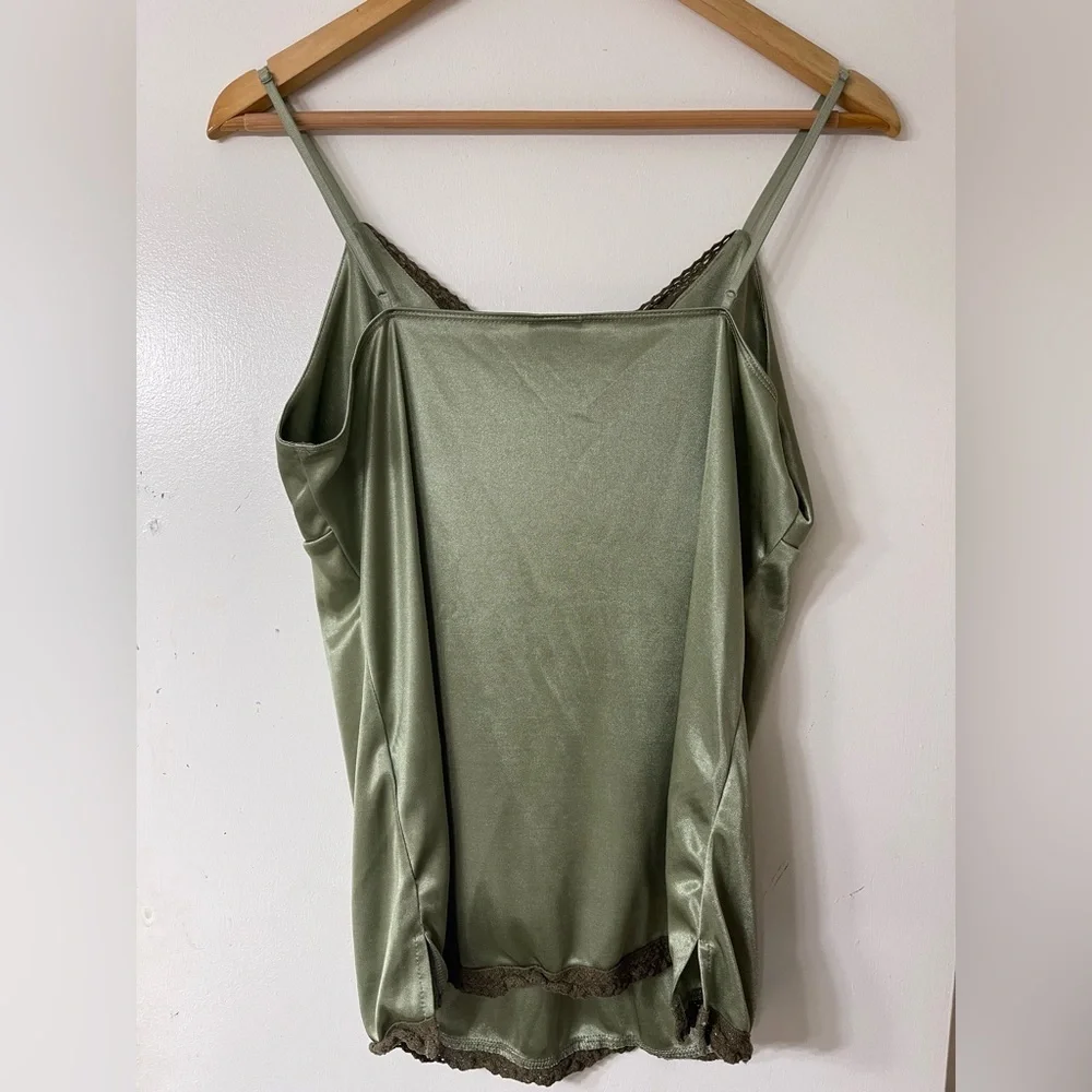 Xhilaration Y2K Sage Green Satin Slip